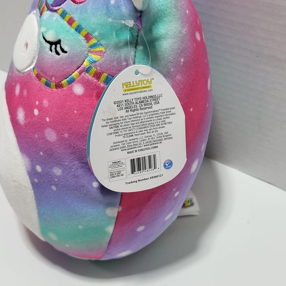 Kima the Rainbow Unicorn 10" Squishmallow Sparkle Multicolored Stuff Toy Plush - Picture 2 of 8